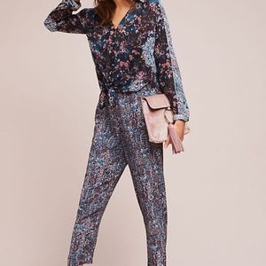 Anthropologie Woven Twist-Front Jumpsuit